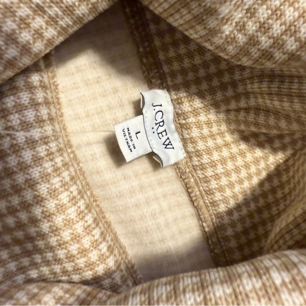 NWT J.Crew Funnel-Neck Knit Top – Sandstone -Size Large - Picture 5 of 5